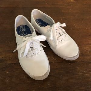 White Leather Keds